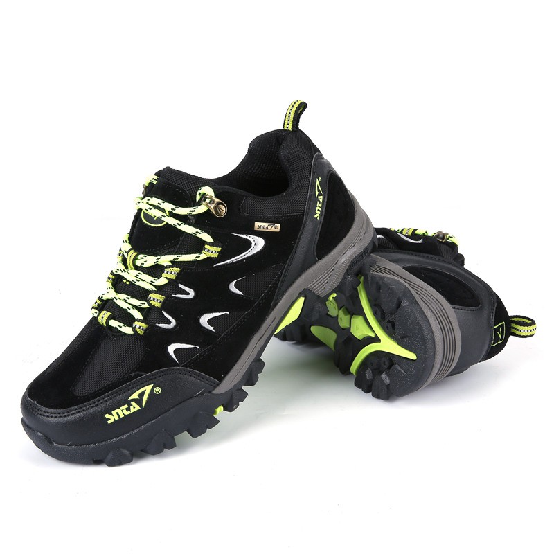 Hiking Shoes SNTA 433 Black Green Sepatu Gunung Snta Pendek Original (MURAH)