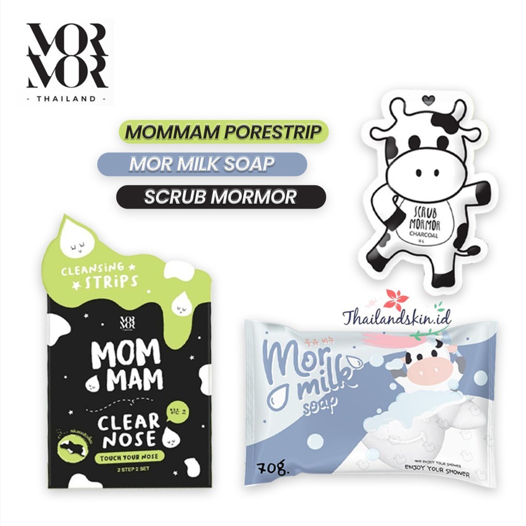 MORMOR / Mor Milk Soap / Face Scrub Mormor / Mom Mam Nose Pore Strip by AILIN