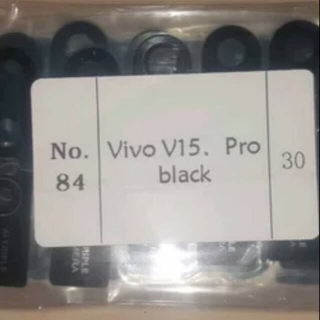 Vivo V15 pro hitam lensa kaca kamera belakang