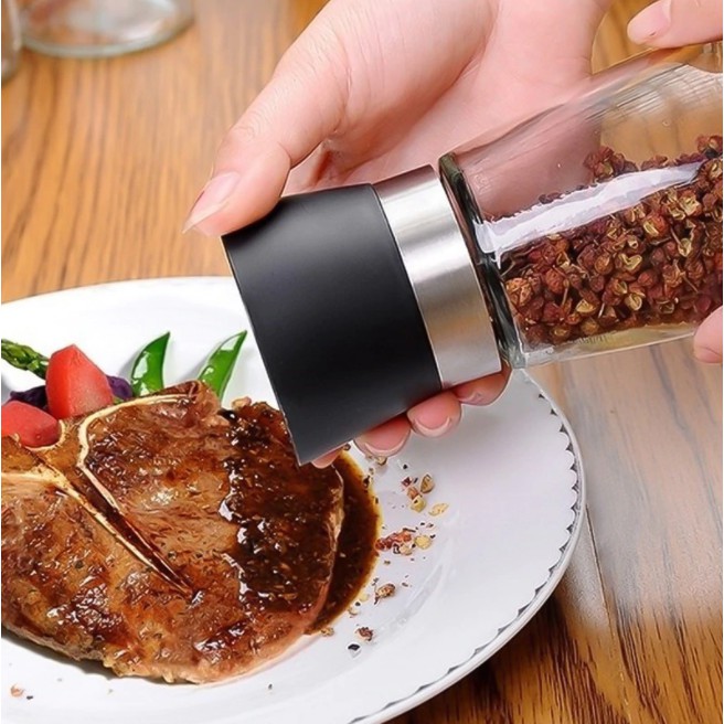 Penggiling Gilingan Bumbu Manual Tempat Penghalus Merica Grinder Lada Hitam C973