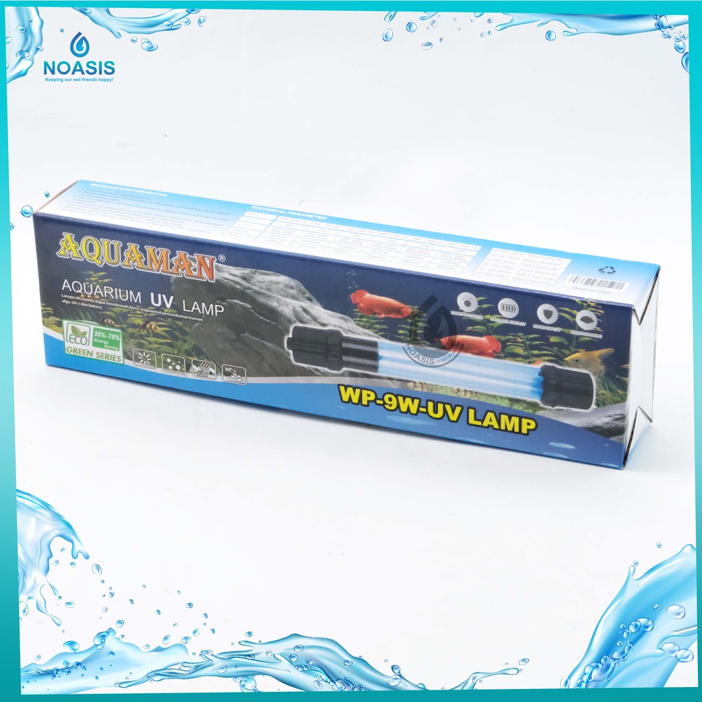 LAMPU UV ULTRAVIOLET AQUARIUM AQUAMAN 5 , 7 , 9 , 11 ,13 ,15 , 20 WATT