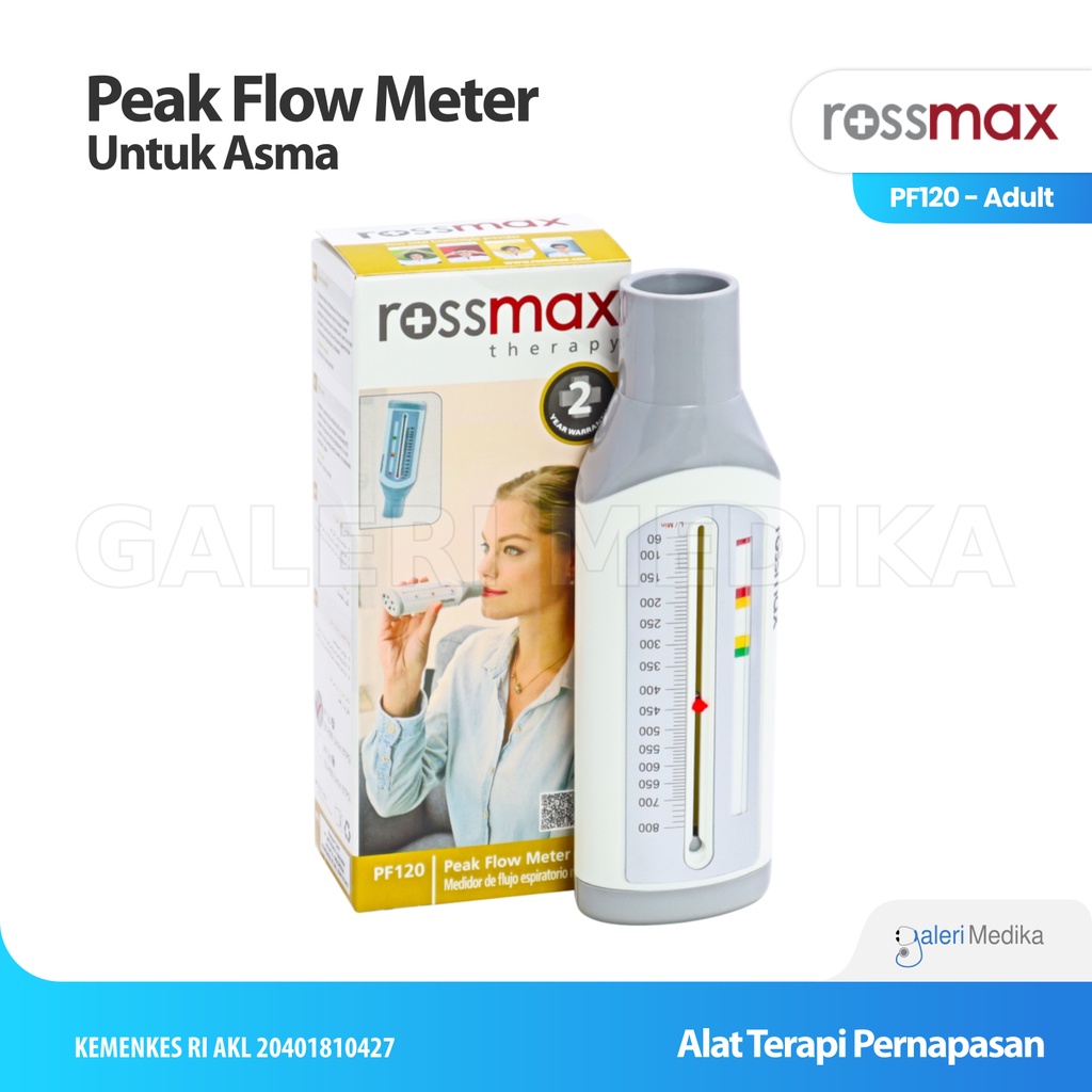 Peak Flow Meter Untuk Asma Rossmax PF120A Dewasa - Alat Bantu Pernapasan