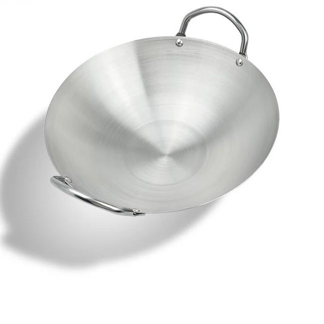 Wajan Kuali Besar Penggorengan Tebal Stainless Anti Lengket 43 Cm Guaranteed