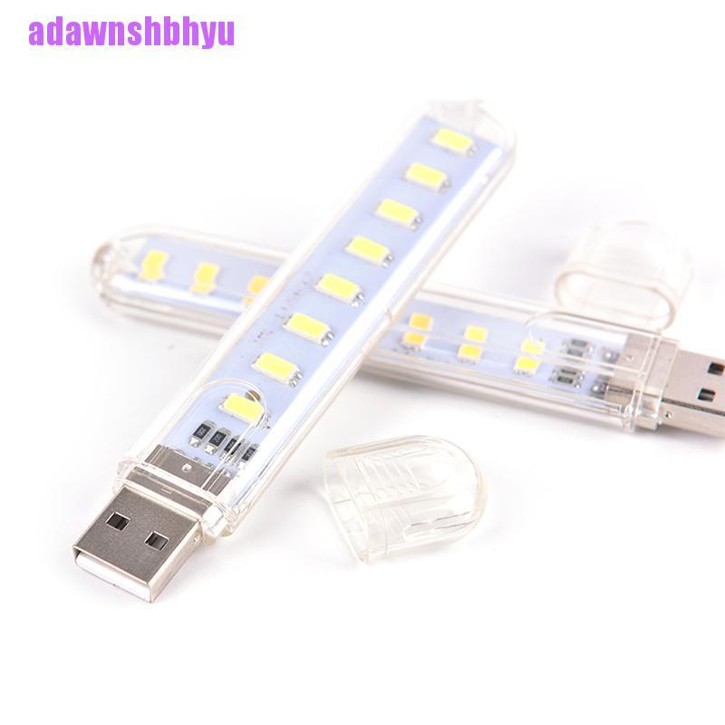 Lampu 8 LED Mini USB Portable Untuk Camping