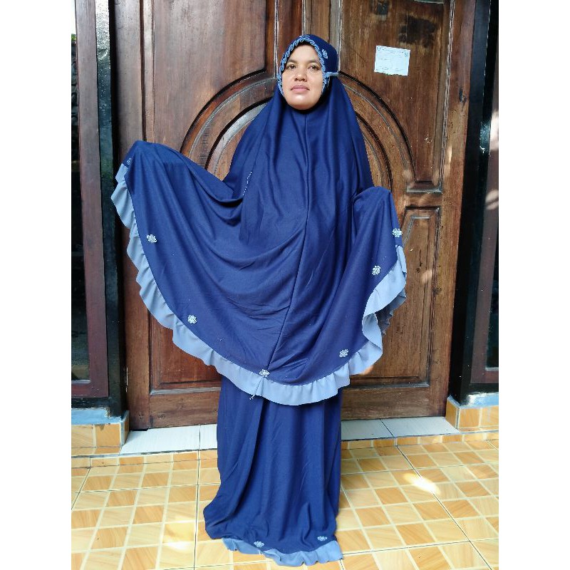 PROMO  Mukena kaos satu set atasan dan bawahan dewasa