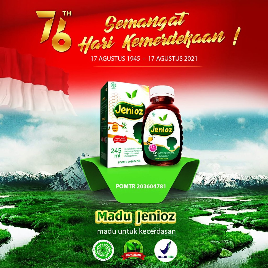 Obat Kecerdasan Madu Pegagan Plus Jenioz Suplemen Nutrisi Otak Paling Ampuh