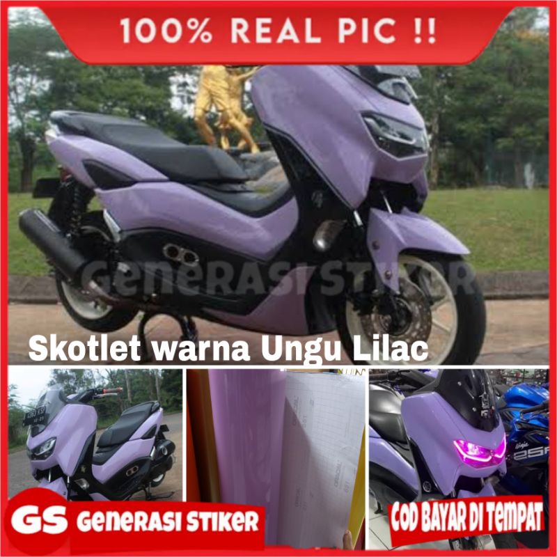 Stiker Skotlet Ungu Lilac Skotlet Motor Mobil Ungu Taro Lavender