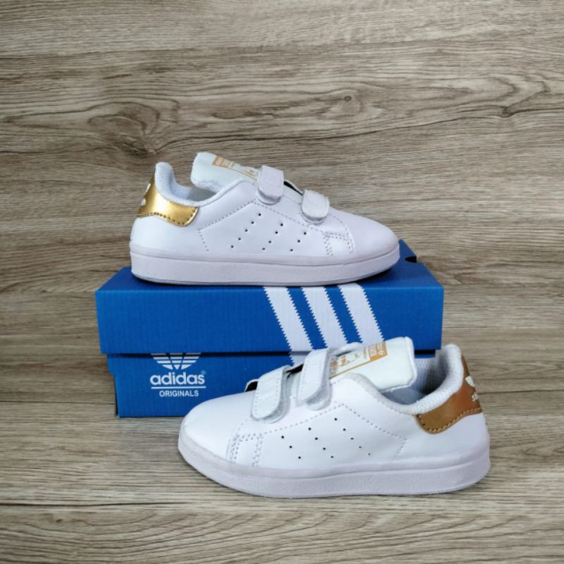 SEPATU ANAK ADIDAS STANSMITH VELCRO SEPATU PUTIH ANAK SEPATU ANAK LAKI LAKI PEREMPUAN