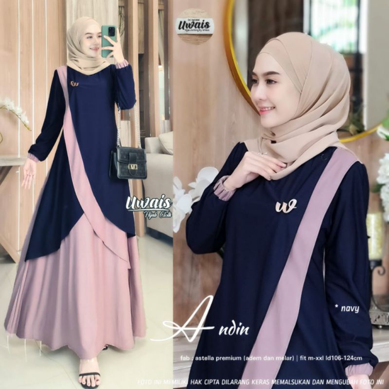 [COD] Shazfa.apparel Andin Maxy Baju terkini