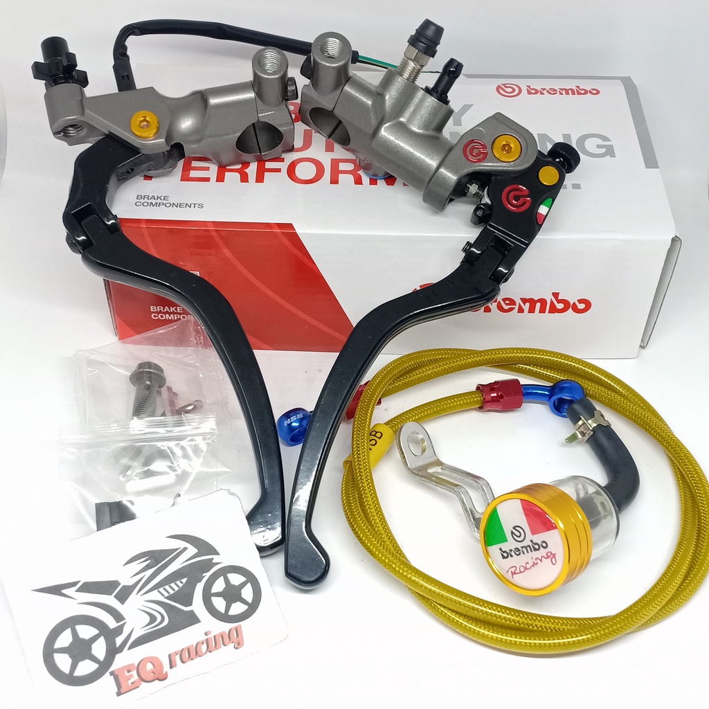 PAKET tabung master rem izumi + selang rem depan non psi 100cm