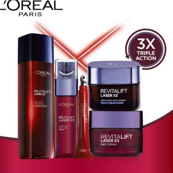 Sudah READY Loreal Paris Revitalift Laser X3 Anti Aging Essence Cosmetik Water