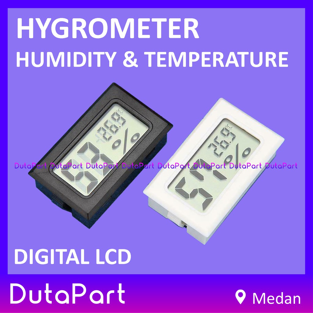 Hygrometer Thermometer Digital LCD Pengukur Suhu Kelembaban Termometer Temperature Humidity Meter