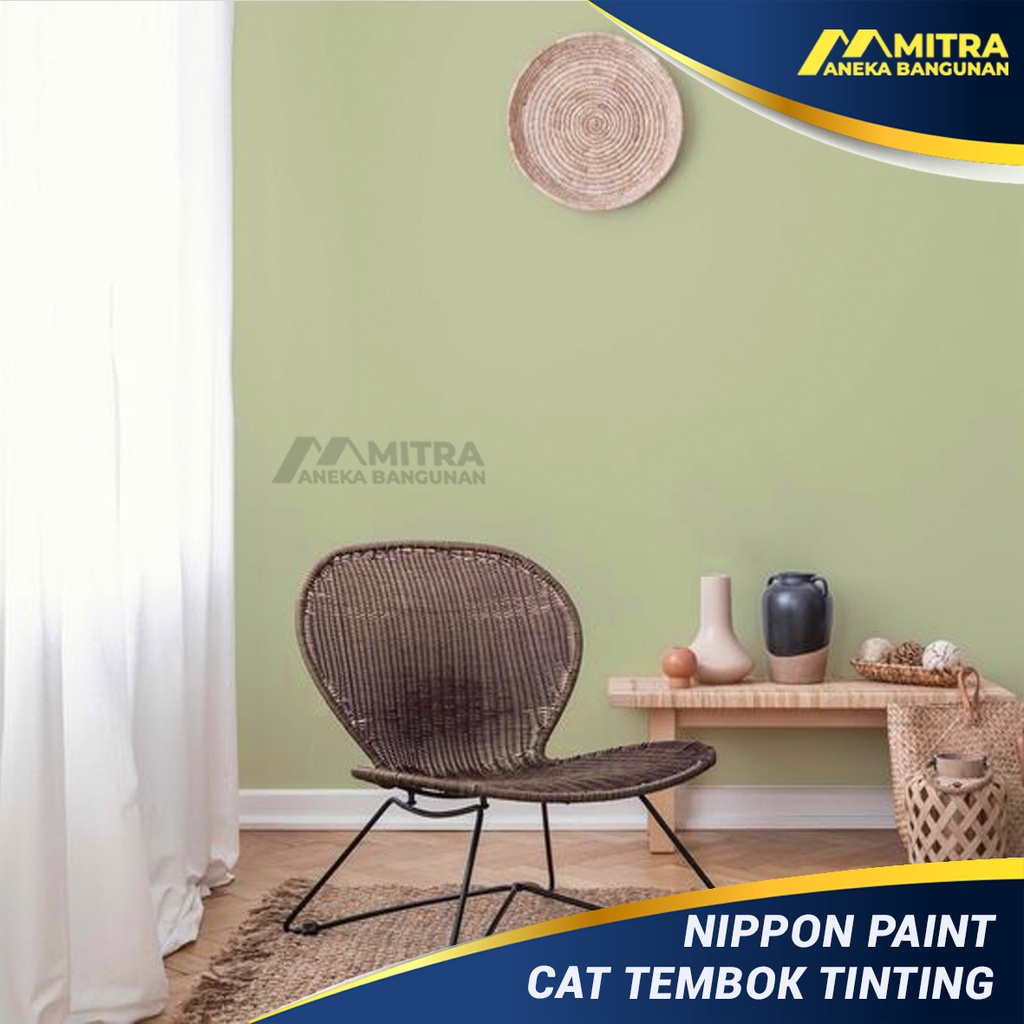 CAT TEMBOK EKSTERIOR INTERIOR NIPPON PAINT GREEN MONTAGE NP 1752T / VINILEX ELASTEX SPOTLESS / HIJAU
