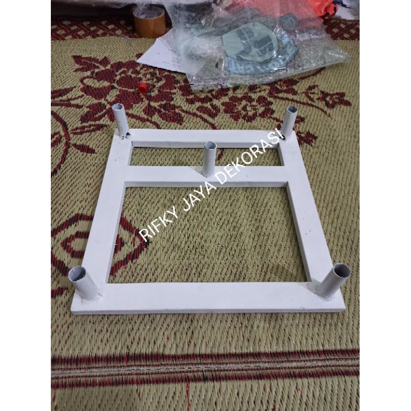 TATAKAN STANDING LAMPU BUNGA DEKORASI PELAMINAN