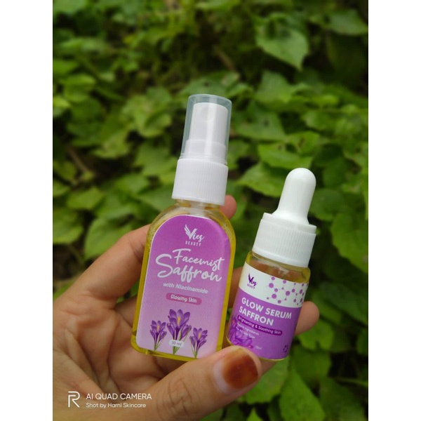 Paket glowing Serum safron+facemist safron bpom