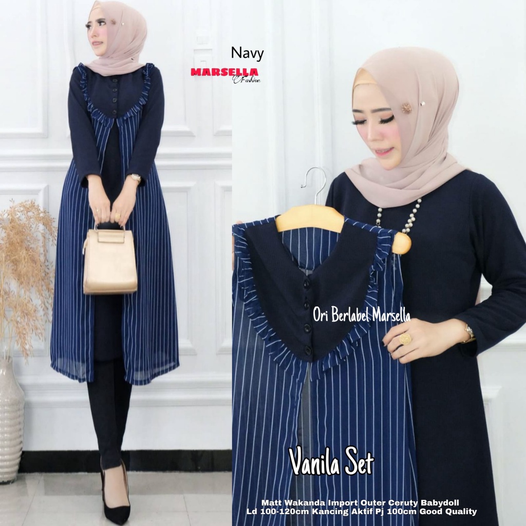 Vanila Set by Marsella Tunik Set Lepasan