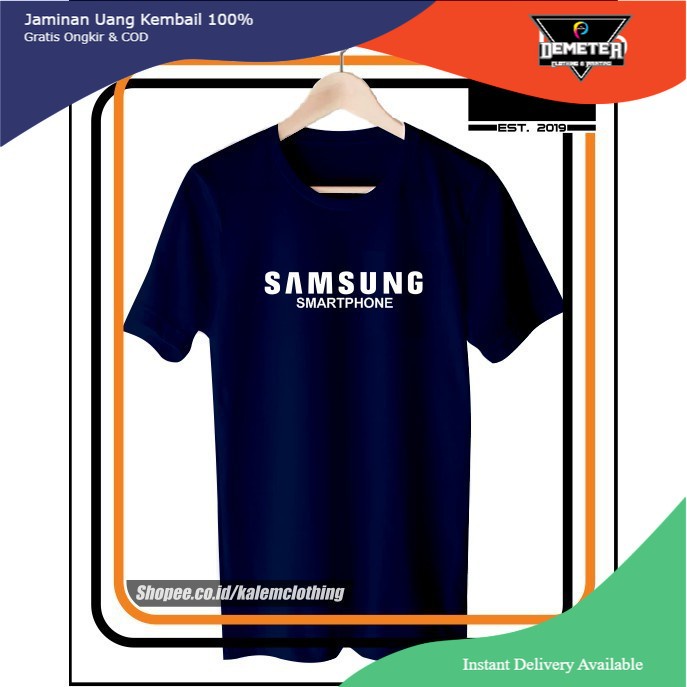 Kaos smartphone samsung logo kalem clothing -Mawar