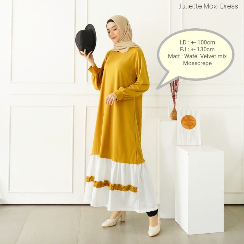 Juliette Maxi Dress/ Gamis Terbaru/ Gamis Termurah Gresik/Grosir Gamis