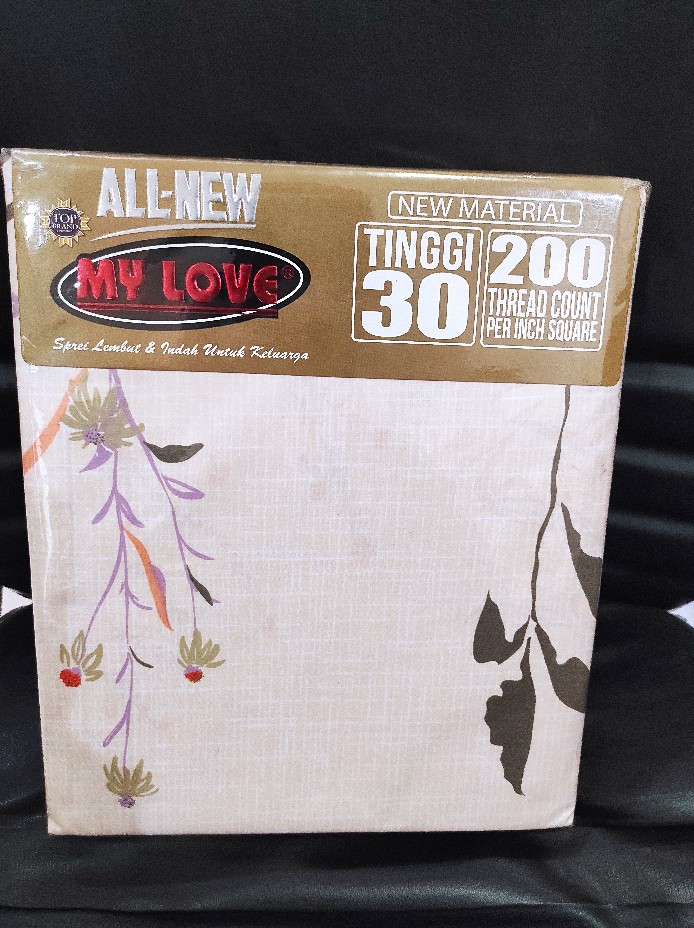 Sprei All New My Love Ukuran Queen 160 / King 180 T 30 Botanic, Daisy, Kolase
