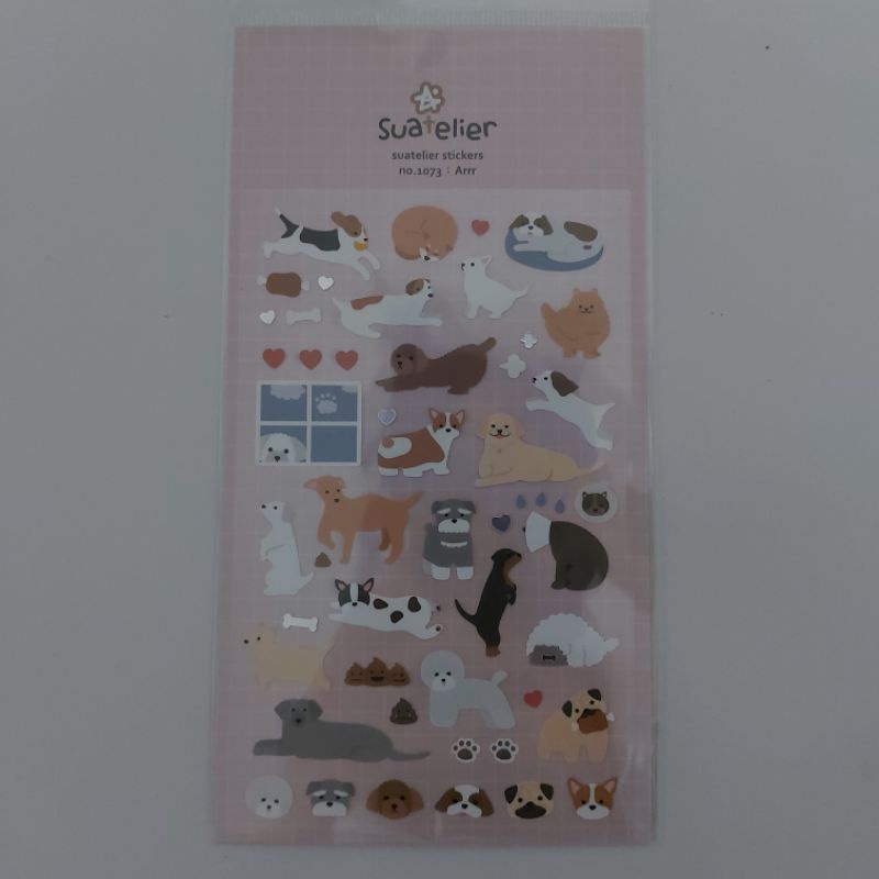 

Suatelier - Arrr stickers no. 1073 dog cute sticker pack KKV jastip