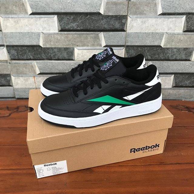 reebok club c 85 black leather