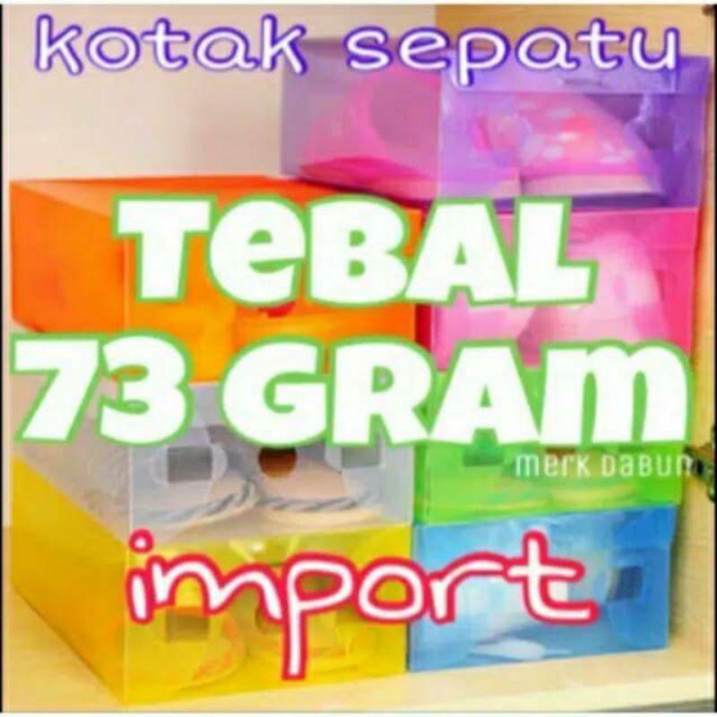 KOTAK SEPATU BAHAN TEBAL