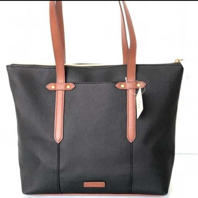 FOSSIL FELICITY TOTE BAG BLACK MULTI
