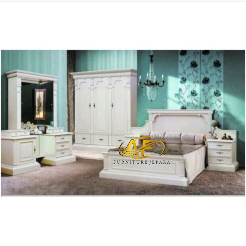 set kamar Duco mewah/set kamar kayu jati grade A /set kamar elegan