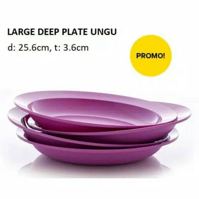 Large deep plate ungu