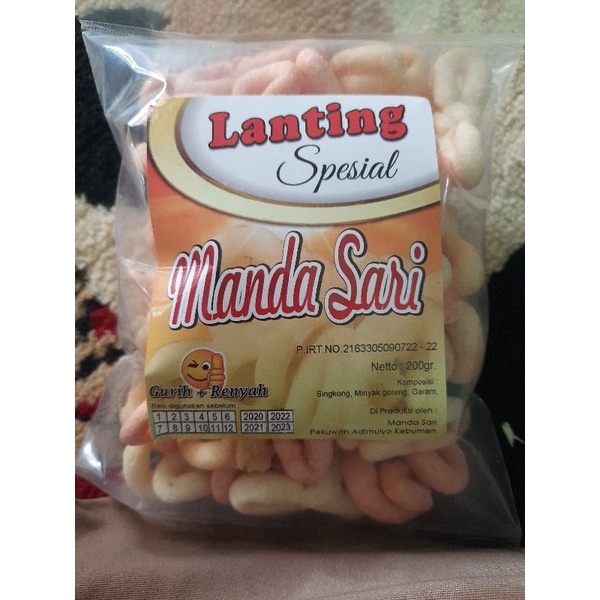 

Lanting Super Gurih Spesial Khas Kebumen berat bersih 200gr