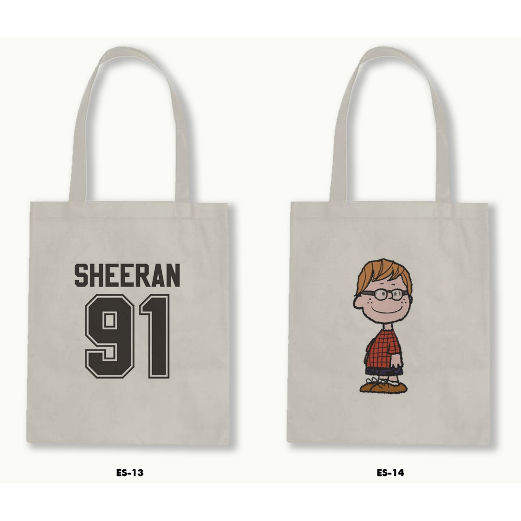 TOTE BAG BLACU - ED SHEERAN .01