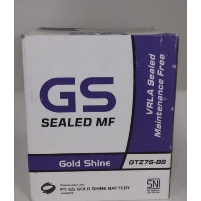 Aki Gs gold shine GTZ7S-BS Aki Satria FU