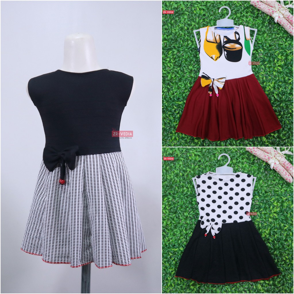 Dress Angel uk 2 th / Dress Balita Anak Perempuan Dres Yukensi Murah Pesta Kaos Tanktop Lucu Cewek