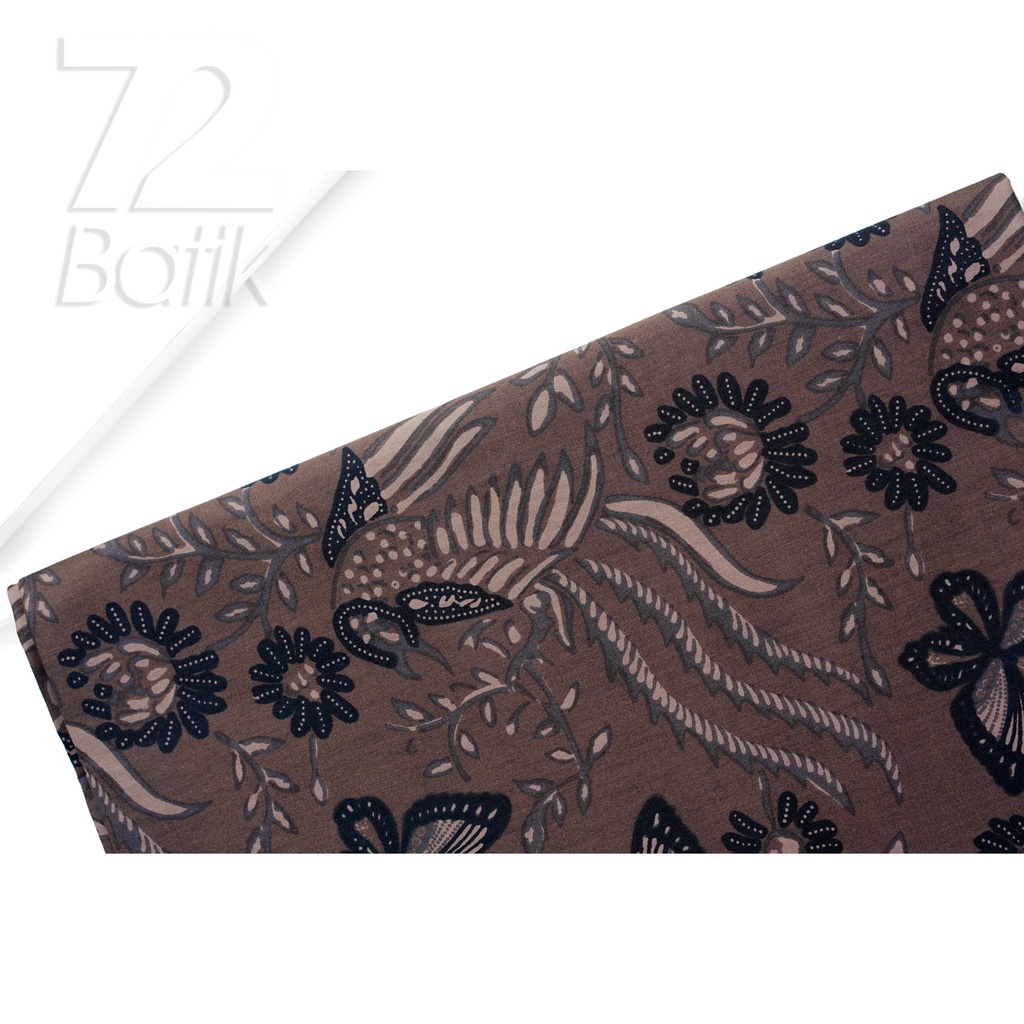 KAIN BATIK PREMIUM Bahan Katun Motif Kupu Kupu Two Tone Pagi Sore Warna Coklat 721577 Cap 72 Jarik Jarit Samping Kebat Panjang Batik Katun Modern Premium Bahan Seragam Batik Pernikahan Kantor Keluarga Murah Kamen Jadi Batik Bali Lembaran