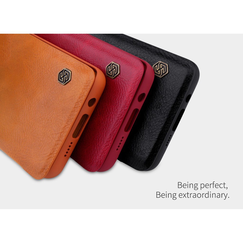 Flip Cover Xiaomi Mi CC9 Pro Note 10 Pro Nillkin Qin Leather Flip Case Original