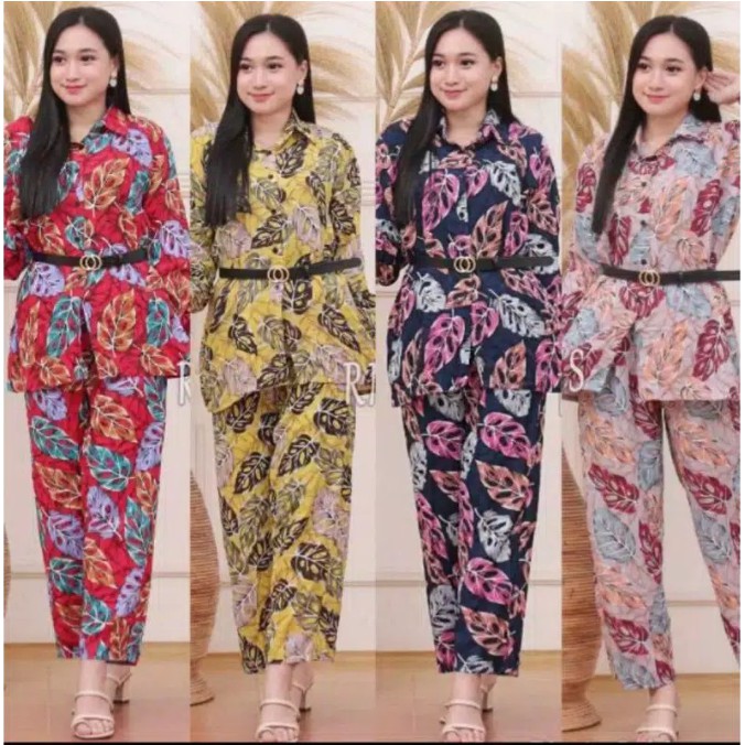 Setelan Rayon Janda Bolong / Setcel Rayon Janda Bolong / One Set Rayon Motif Janda Bolong Viral