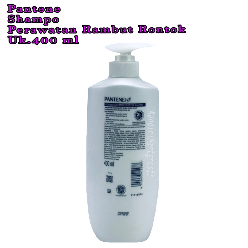 Pantene * shampo perawatan rambut  rontok  * 400 ml