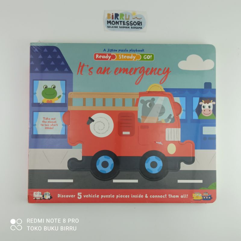 a jigsaw puzzle play book, ready steady go it's an emergency/ on the water/ in the sky