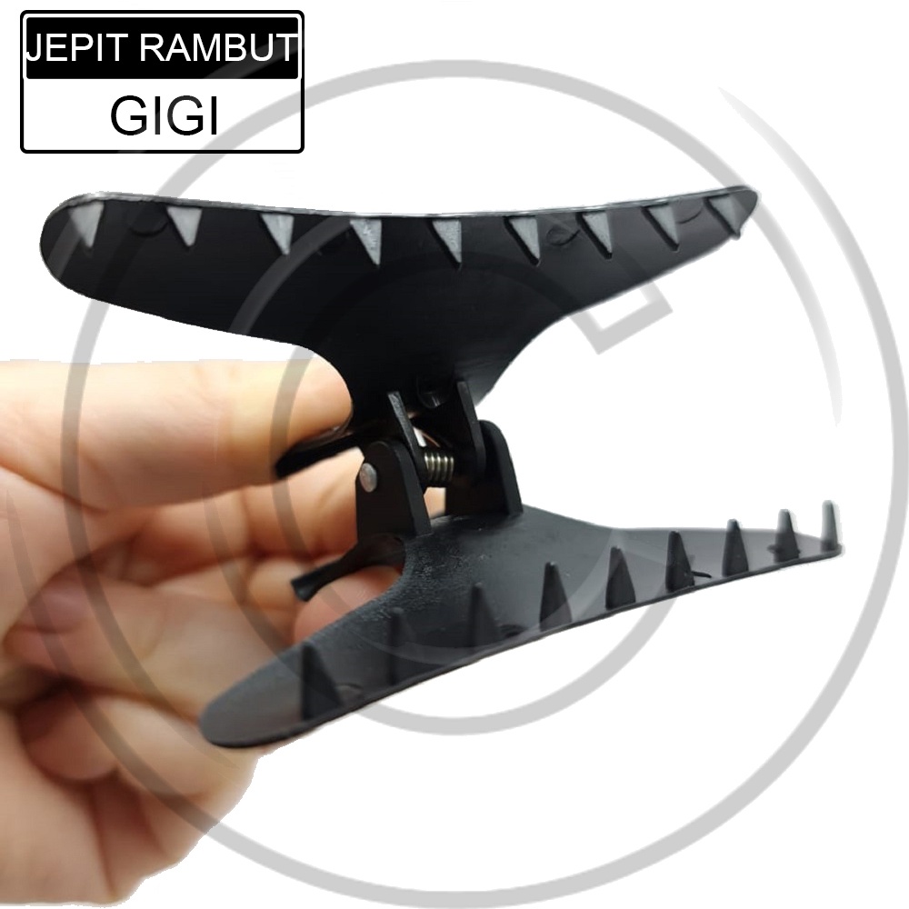 Jepit Rambut Salon Parting Gigi Warna Hitam isi 12 Pcs - CO