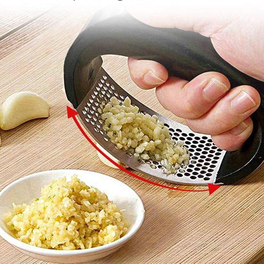 Nickolas1 Garlic Press Rocker Rumah Serbaguna Dengan Palu Daging Manual Chopper Mincer