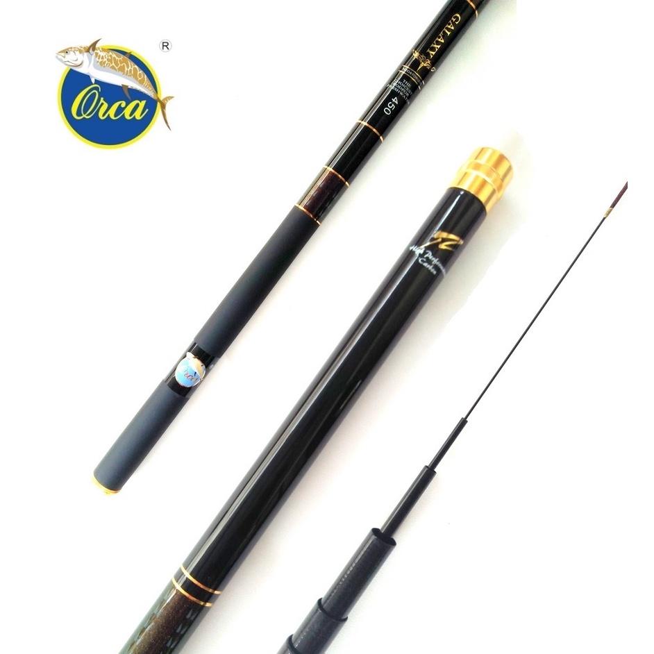 Joran Tegek Ruas Panjang Orca Galaxy 360 450 Bahan Carbon Tegek Ringan Action Hard Bagus Bisa COD