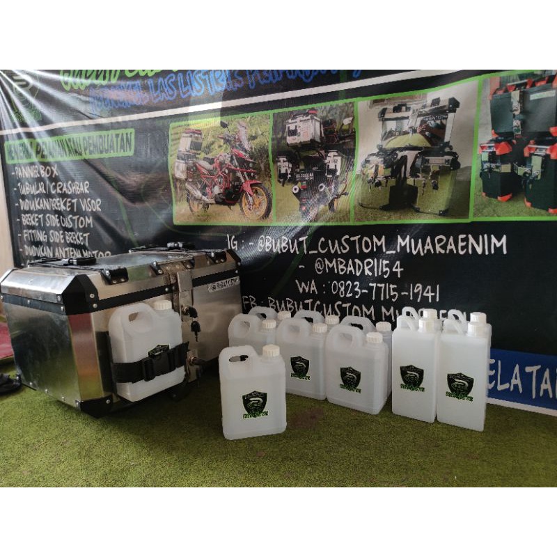 botol / drigen untuk box pannier, drigen 1 liter, drigen, botol, botol holder, holder botol