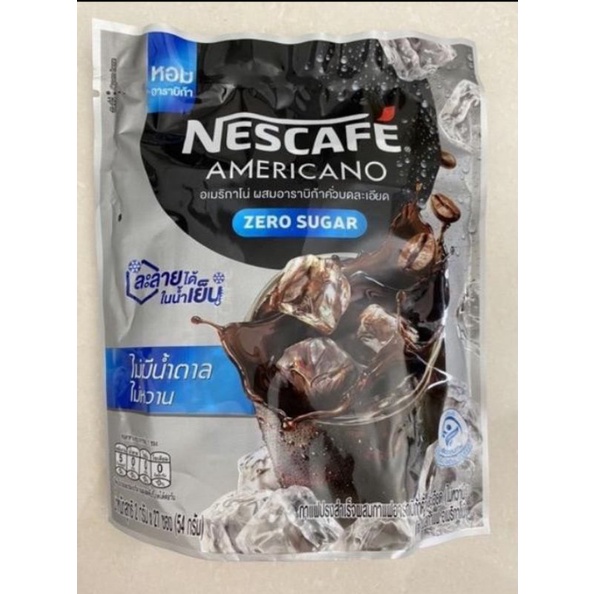 

Nescafe americano zero sugar sachet 2gr kopi rendah kalori kopi diet