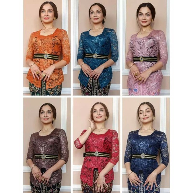 Setelan Kebaya Bali strech Metalik Maharani | Kebaya Kutubaru