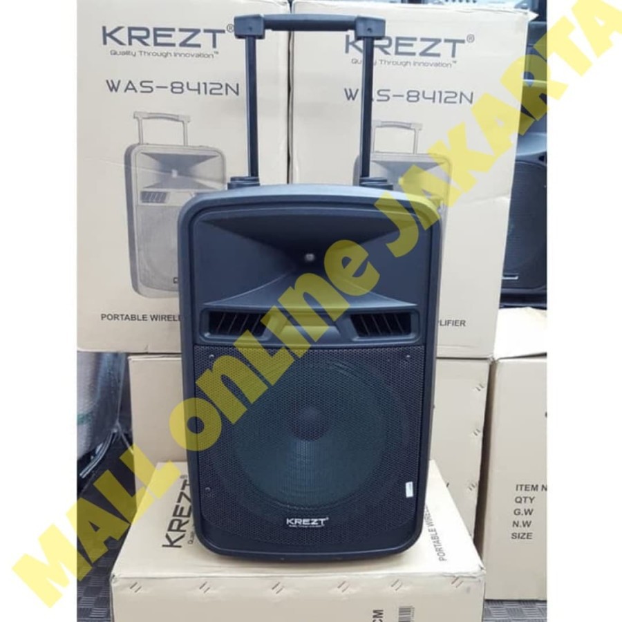 Speaker aktif portable krezt was8412n bluetooth aktiv meeting was 8412