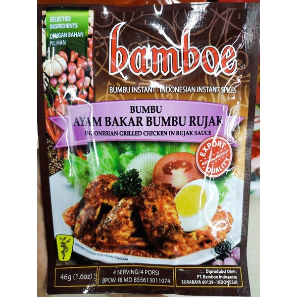 

BAMBOE Bumbu Ayam Bakar Bumbu Rujak 46gr