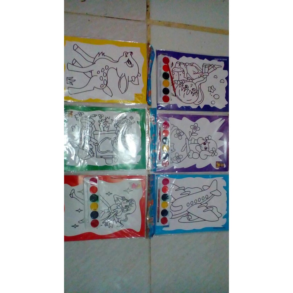 

Dijual Mainan edukasi mewarnai cat air size Jumbo Murah