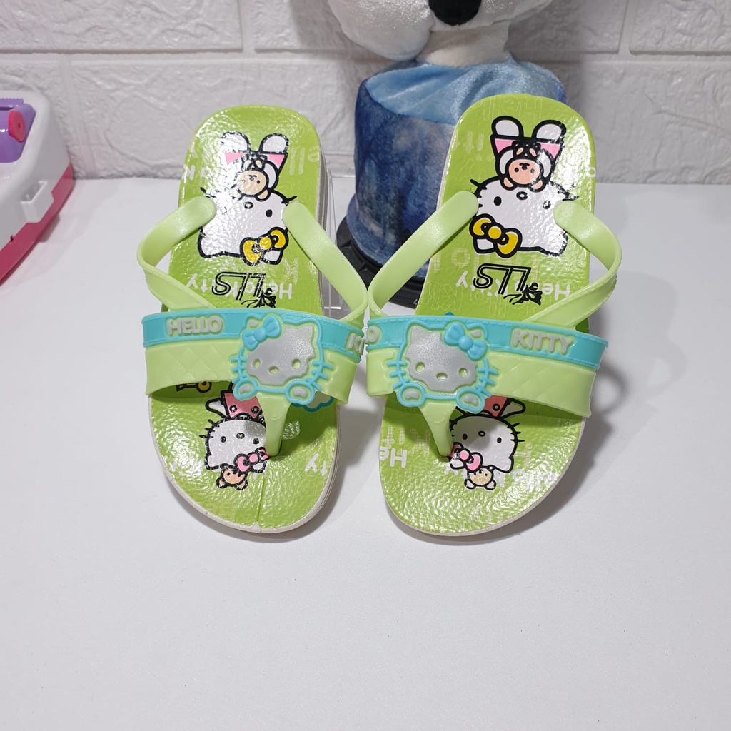 Sandal Jepit Anak Permpuan Karakter hello kittty lucu import Karet yjd 999 1k