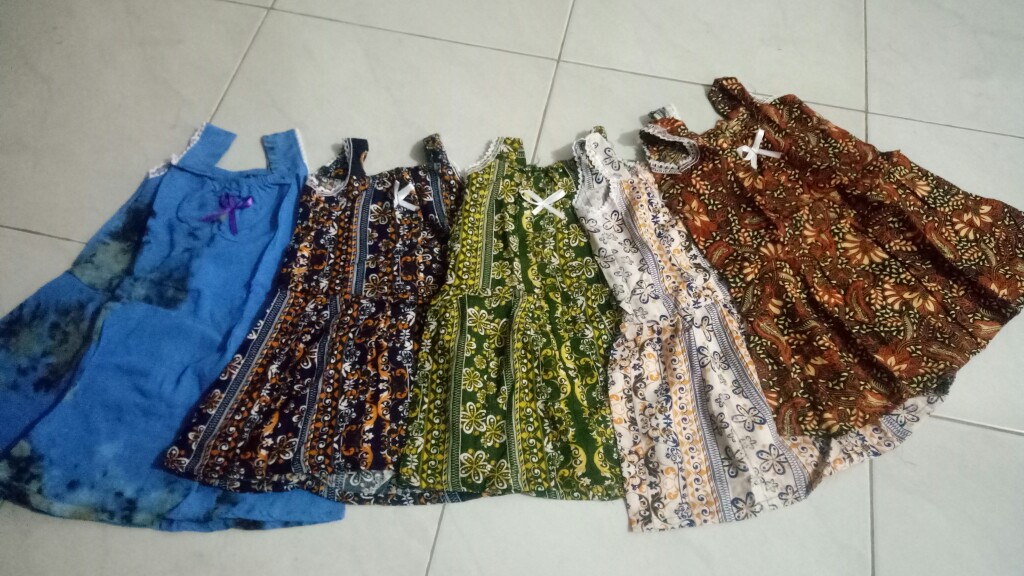 Dress Batik Bayi -2 Tahun 1 Kg 6 Pcs Termurah Cod