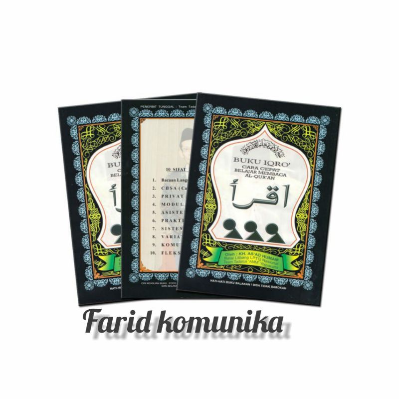 [HUSNA COLLECTION] IQRO / IQRO Bundel Kecil | Buku Cara Cepat Belajar Membaca Al QUR'AN